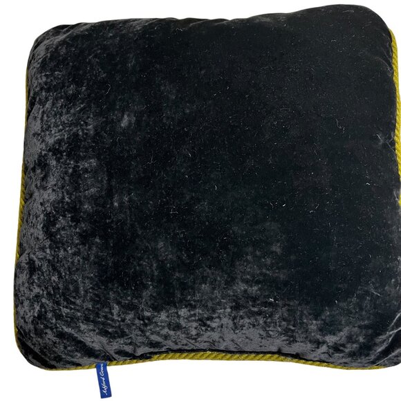 Ashford Court Tiger Tapestry Throw Pillow Velour Sides Back Jungle 19x19 - Picture 5 of 8